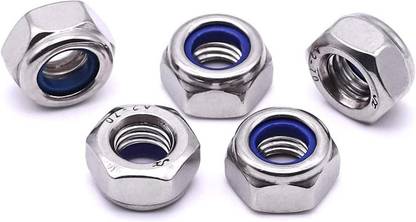 B K Jagan and Co Nut Nylock Nut 3/4 INCH (Pack Of 5pcs)
