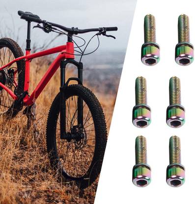 Lyla Nut & Bolt Set 6x Bicycle Stem Screw Anti-rust M5x18mm Bolt Cycle Screws Hardware Rainbow