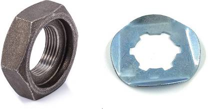 D'Mega Mart Nut Front Sproket Nut Lock Washer Yamaha RX 100 RXG Rx 135 RXZ Chain Nut