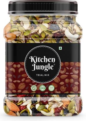 Kitchen Jungle Trail Mix ( 500 g ) | Perfect Mixture Of Healthy Dry Fruits, Berries, Raisins, Assorted Seeds & Nuts