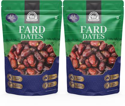 WONDERLAND Premium Fard Dates 1Kg (500gX2) Pouch Soft And Chewy Texture Khajur, Khajoor Dates