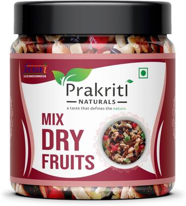 Prakriti Naturals Mix Dry Fruits | Nut Mix Almonds, Apricots, Cashews, Raisins, Kiwi, Walnuts