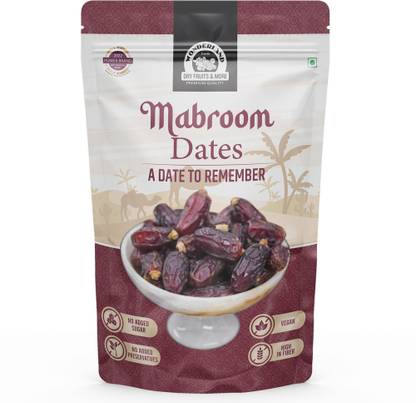 WONDERLAND Foods - Mabroom Dates 200g | Organic Soft & Handpicked | Khajoor | Khajur | Dry Dates