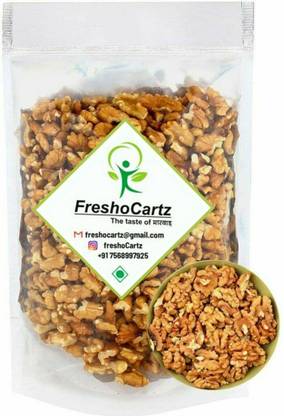 FreshoCartz Walnut Kernels | Akhrot Giri | California Walnut Kernal (Grade - 8 Pieces, Broken) Walnuts