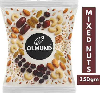 OLMUND Mix Dry Fruits & Nuts -Almonds, Pistachios, Cashew, Berries, Kishmish & Seeds Assorted Seeds & Nuts