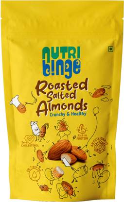 NUTRI BINGE Roasted Salted Almond 200g Almonds