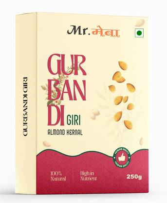 Mr.meva 100% Pure Gurbandi Almonds | Choti Giri | Gurbandi Badam (Rich In Oil) Almonds
