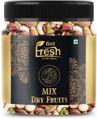 Get Fresh Absolute Health Dry Fruit Mix,Premium Trail Mix|Healthy Mixed Nut & Dry Fruits| Almonds, Pistachios, Cashews, Raisins, Assorted Seeds & Nuts