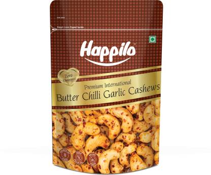 Happilo Premium International Butter Chilli Garlic Cashew, Perfect for Spice lovers Cashews