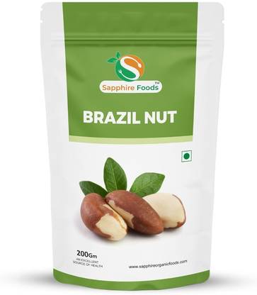 Sapphire Foods Brazil Nut : An Excellent Source of Health | Rich in Selenium | 100% Natural Brazil Nuts