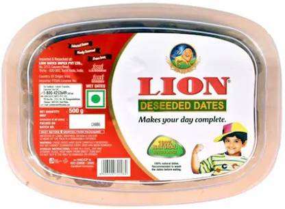 LION Deseeded Dates 500gm (Pack of 2) Dates