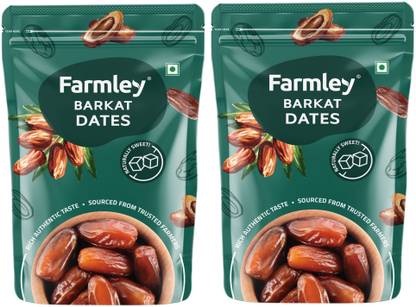 Farmley Barkat Dates Pack Of 2 | Naturally Sweet Khajoor Dry Fruit Dates