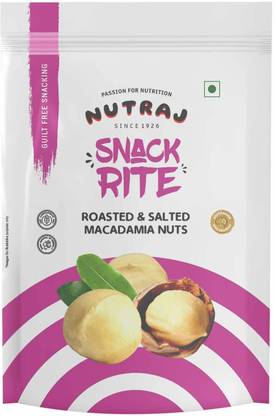 Nutraj Roasted Salted Macadamia Nuts 100g, Dry Fruits Macadamia Nuts