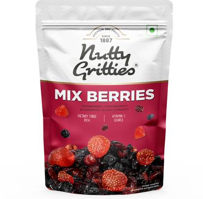 Nutty Gritties Mix Berries Cranberries, Blueberry, Strawberries, Black Currant