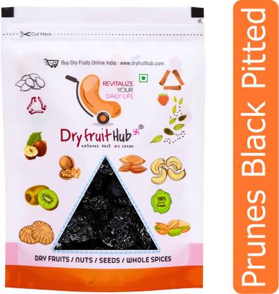 Dry Fruit Hub California Pitted Prunes 1kg, Dried Prunes Seedless ,Black Pitted Prunes