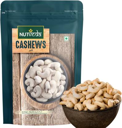 nutveda Raw Cashew Nuts (Kaju) Zero Cholesterol Cashews