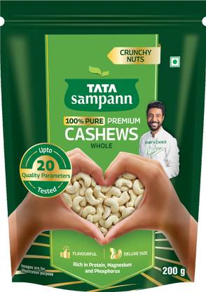 Tata Sampann Premium Quality Kaju, 100% Pure Cashews