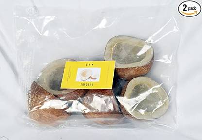 S.R.K TRADER’S Dry Coconut Halves | Dried Gota | Dry Copra | 200gm [ Vaccum Pack ] Coconut