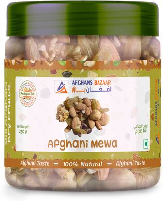 AFGHAN BAZAAR AFGHANI MEWA|MIX DRY FRUITS | JAR PACK Almonds, Pistachios, Figs, Apricots, Raisins