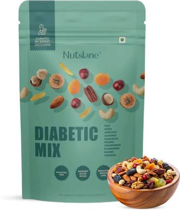Nutslane Diabetic Friendly Mix Dry Fruits Almonds, Cashews, Cranberries, Walnuts, Hazelnuts, Pistachios, Papaya