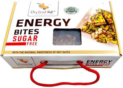 Dry Fruit Hub Dry Fruits Chikki 1kg Without Sugar | Sugar Free Dry Fruit Dates Barfi | Box