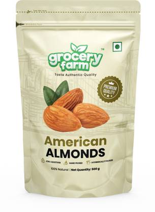 Grocery Farm American Almond - Natural, Nutrient-Rich, Premium, Unsalted Badam Giri Almonds