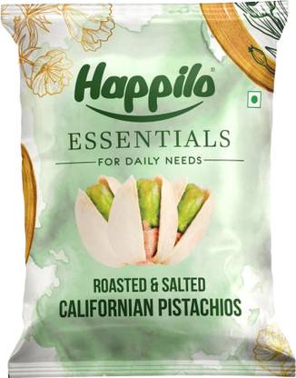 Happilo Essentials Californian Popular Pistachios , Raw Healthy Snack Pistachios
