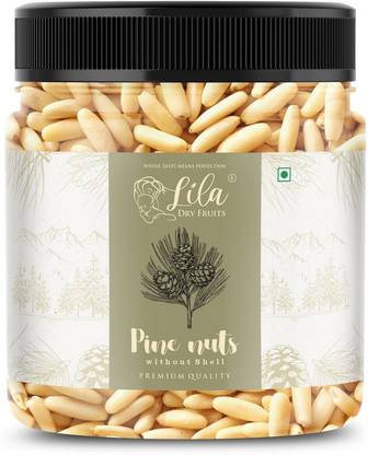 lila dry fruits Whole Pine Nuts Without Shell, Chilgoza, Bold Neza|Export quality |Healthy food Pine Nuts