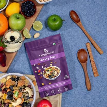 AJURWEDAEAT Dry Fruits Mix | Morning Snacks | Panchmeva | Healthy Snacks | DF-143 Almonds, Cashews, Cranberries, Cherries, Raisins, Kiwi, Mango, Apricots