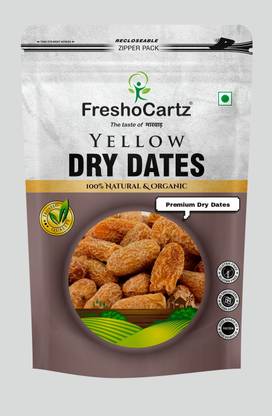 FreshoCartz Yellow Dry Dates | Peela Sukha Khajoor | Dry Chuara | Sukha Dates | Dry Dates