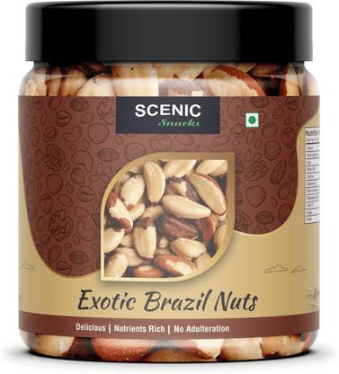 SCENIC Snacks Exotic Brazil Nuts | Super Nutritious | High in Selenium, Protein Rich Brazil Nuts