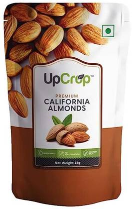 UPCROP Premium Almonds - 1 Kg | Handpicked, Natural Almonds for Nutritious Delights Almonds