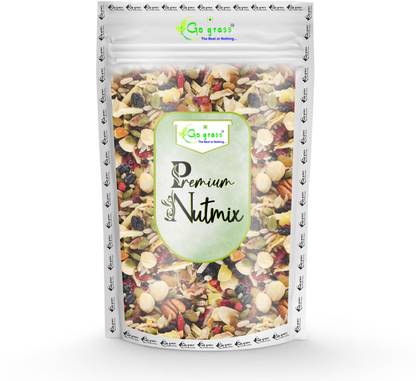 GO GRASS Premium International Healthy Nutmix | 10+ Mix Dry Fruits | Ready to eat |