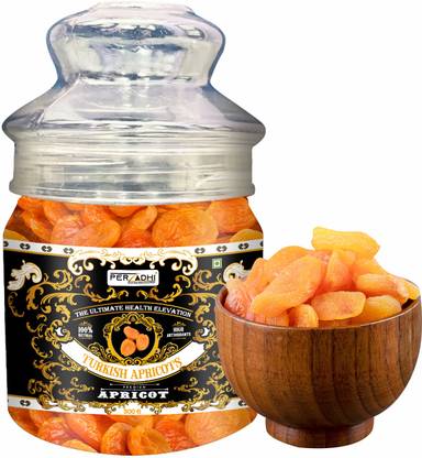Perzadhi Dried Premium Turkish Apricots | Khubaanee, Neredu Pandu | Kitchen Jar Packing Apricots
