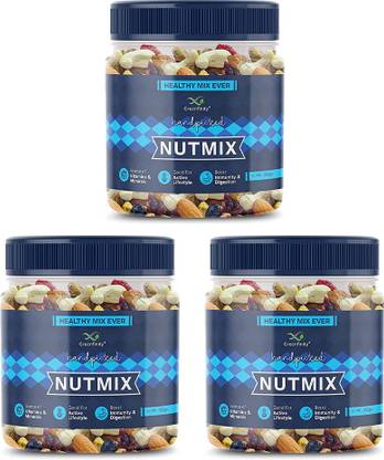 Greenfinity Healthy Nutmix | Boosts Immunity and Digestion | Source of Vitamins & Minerals Assorted Nuts