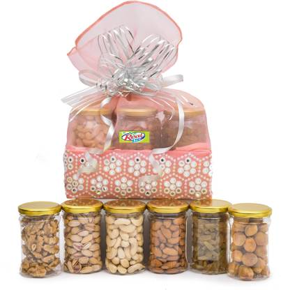 Glossary DRY FRUIT &NUT GIFT HAMPER/BASKET/BOX/PACK 750GM Cashews, Almonds, Pistachios, Raisins, Walnuts, Apricots