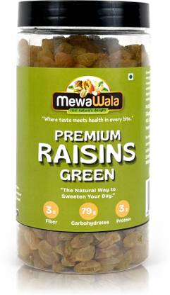 Mewawala Premium Green Raisins – Naturally Sweet, Rich in Fiber, Protein & Carbohydrates Raisins