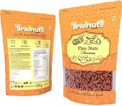 GO BRIONUTS Premium Pine Nuts without Shell Jumbo Size Pine Nuts