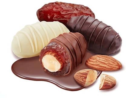 AJFAN Dates With Chocolate Premium Saudi Arabian Dates - 570 Grams Dates