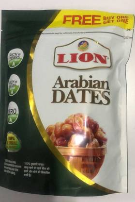 LION Arabian Dates Seeded, 500g (Buy 1 Get 1 Free) Dates