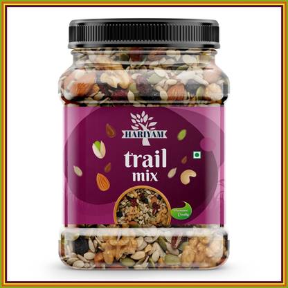 HARIYAM Trail Mix | Mixture Of Dry Fruits {Almond,Cashews,Seeds And Many More} IN JAR Assorted Seeds & Nuts
