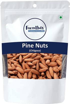 Farmnuts Pine Nuts Whole | Chilgoza | Chilgoja Pine Nuts