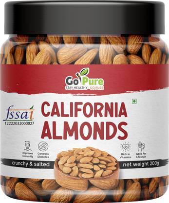 Gopure Raw unprocessed big california almonds for diet, serving , welcoming , dishes Almonds