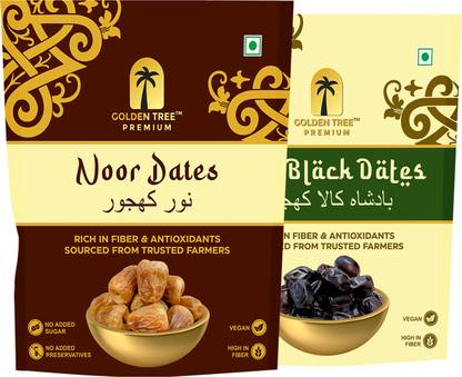 Golden Tree Premium Dates Combo | Rich in fiber| Vitamin| Minerals Low Cholesterol Dry Dates