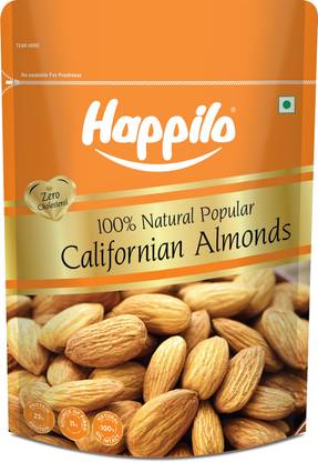 Happilo Natural Popular Californian Almonds, High in Fiber & Boost Immunity, Dry Fruits Almonds