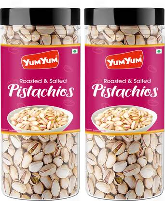 YUM YUM Premium Roasted & Salted Pista Nut 300g (Pack of 2-150g Each) Pistachios