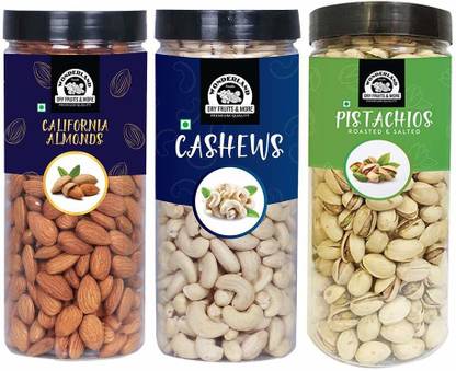 WONDERLAND Foods Premium Quality Dry Fruits Combo Pack Almonds, Cashews, Pistachios