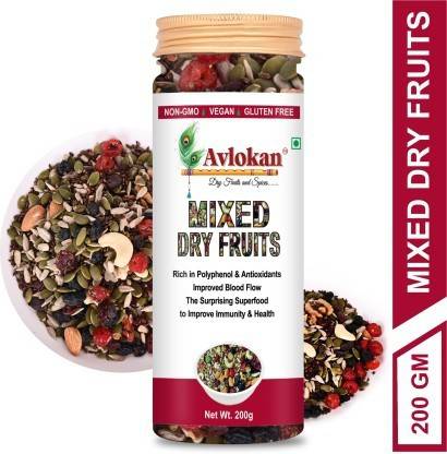 Avlokan Premium Daily Trail Mix Dry Fruit Nuts, Seeds & Berries Mix Dry Fruit Assorted Seeds & Nuts