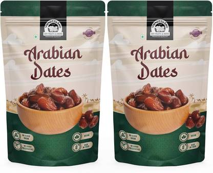 WONDERLAND Foods Premium Arabian Dates 1Kg | Soft And Chewy Texture Khajur | Khajoor Dates
