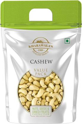 KHARAWALA'S Cashew Value Pack of 1 - 1Kg Cashews